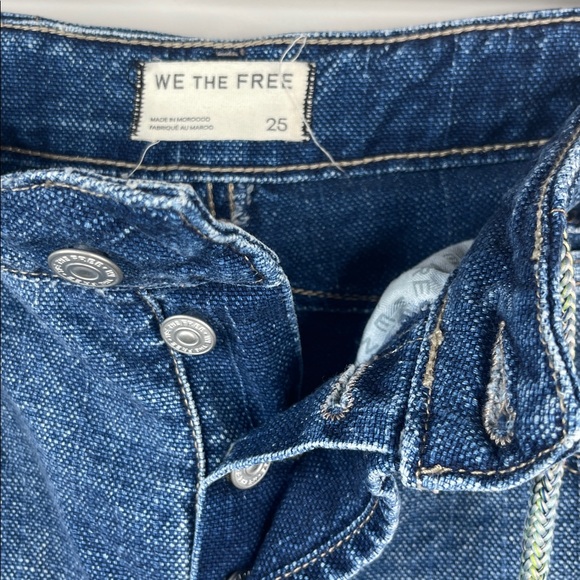 Free People Amanda Crop Barrel Jeans Size 25 - Picture 8 of 10